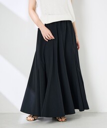 【WEB限定】ウォッシャブルヴィンテージタフタマチ入りマキシスカート