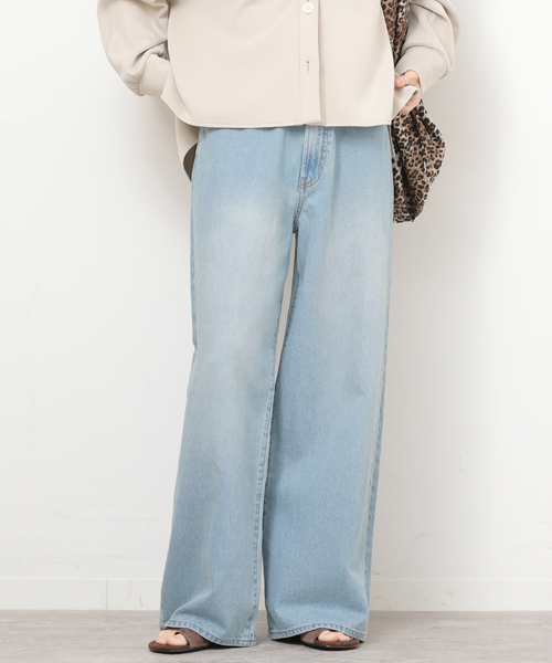JOURNAL STANDARD relume(ジャーナルスタンダード レリューム)の「ストリングワイドデニム(デニムパンツ・レディース・ブルー/ライトブルー・38/36)」の16枚目の写真