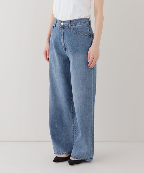 JOURNAL STANDARD relume(ジャーナルスタンダード レリューム)の「ストリングワイドデニム(デニムパンツ・レディース・ブルー/ライトブルー・38/36)」の11枚目の写真