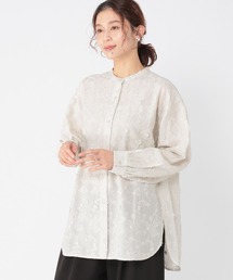 studio CLIP（スタディオクリップ）の「3Dレースバンドカラーシャツ（シャツ/ブラウス）」