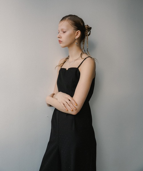 et.UNiVER(エトユニベール)の「Midnight dot pants dress(パンツドレス・レディース・ブラック/グレー・SMALL/MEDIUM/LARGE)」の21枚目の写真