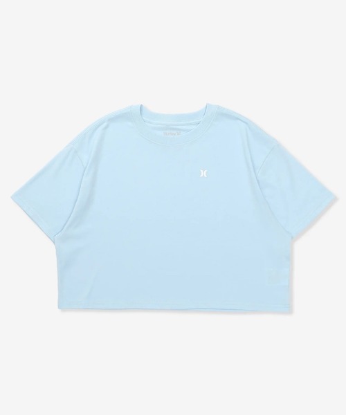 Hurley (ハーレー)の「Hurley/ハーレー 半袖 Tシャツ レディース ICON SHORTSLEEVE CROP TEE WCSS261014(Tシャツ/カットソー・レディース・ホワイト/ライトブルー/ブラック/グレイッシュブルー・M)」の3枚目の写真