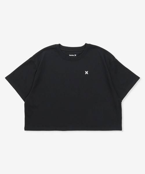 Hurley (ハーレー)の「Hurley/ハーレー 半袖 Tシャツ レディース ICON SHORTSLEEVE CROP TEE WCSS261014(Tシャツ/カットソー・レディース・ホワイト/ライトブルー/ブラック/グレイッシュブルー・M)」の1枚目の写真