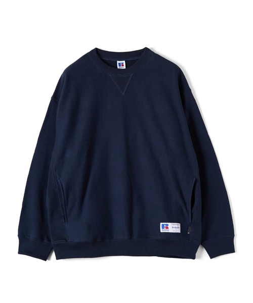 Russell Athletic(ラッセルアスレティック)の「RUSSELL ATHLETIC × BerBerJin / ラッセルアスレティック × ベルベルジン Soft Loop Back Sweat CN クルーネック トレーナー 2026年春夏(スウェット・メンズ・ブラック/グレー/ネイビー・S/M/L)」の3枚目の写真
