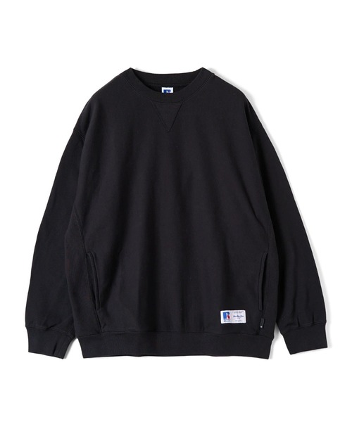Russell Athletic(ラッセルアスレティック)の「RUSSELL ATHLETIC × BerBerJin / ラッセルアスレティック × ベルベルジン Soft Loop Back Sweat CN クルーネック トレーナー 2026年春夏(スウェット・メンズ・ブラック/グレー/ネイビー・S/M/L)」の1枚目の写真
