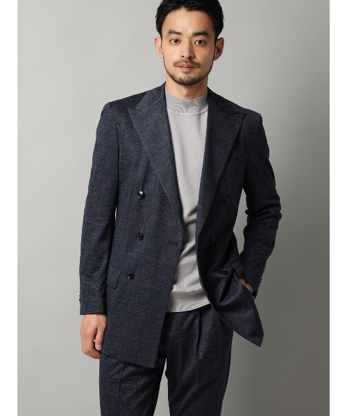 SUIT SQUARE(スーツスクエア)の「モックネックニット 長袖 ウォッシャブル プレーティング天竺 無地(ニット/セーター・メンズ・ライトグレー/ブラック/ラベンダー/パープル/ホワイト・L/M/S/LL)」の20枚目の写真