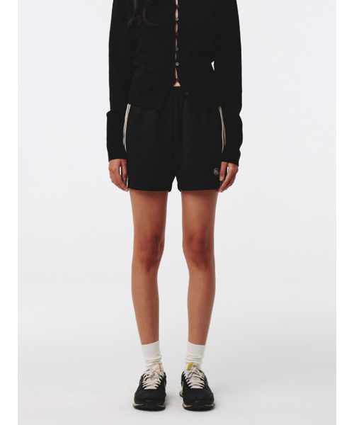 Kijun(キジュン)の「ダブルライン トラックショーツ ブラック(その他パンツ・レディース・その他・SMALL/MEDIUM)」の1枚目の写真