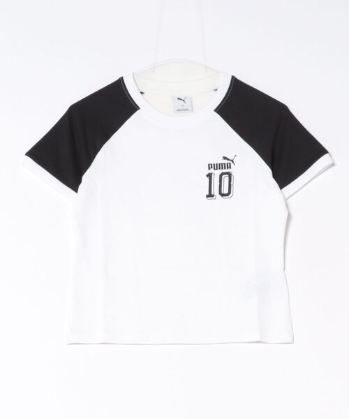 PUMA(プーマ)の「PUMA/プーマ 半袖 Tシャツ FUTURE.PUMA.ARCHIVE スリムショートTシャツ 636790(Tシャツ/カットソー・レディース・ホワイト/イエロー・M/L)」の9枚目の写真