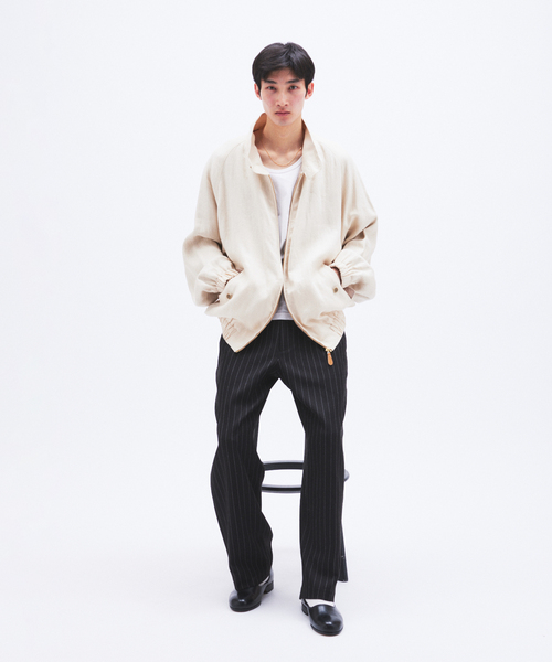 FRED PERRY(フレッドペリー)の「FRED PERRY / フレッドペリー 別注 テニス トラウザーズ(スラックス・メンズ・アイボリー/ブラック・LARGE/MEDIUM)」の22枚目の写真