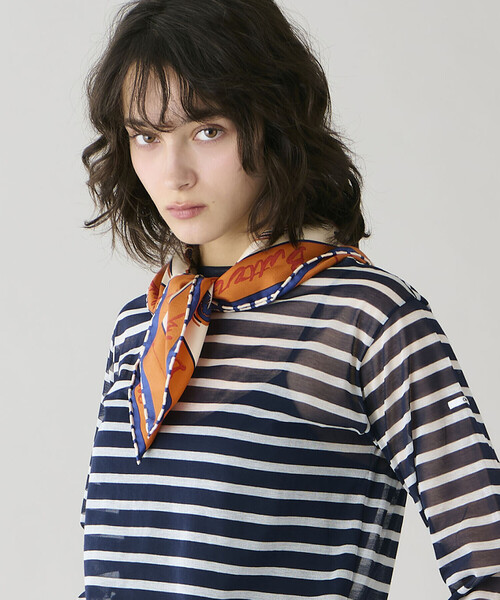 manipuri(マニプリ)の「manipuri | シルクスカーフ フローラ 65×65 WOMEN(バンダナ/スカーフ・レディース・オレンジ系その他/グリーン系その他・ONE)」の13枚目の写真