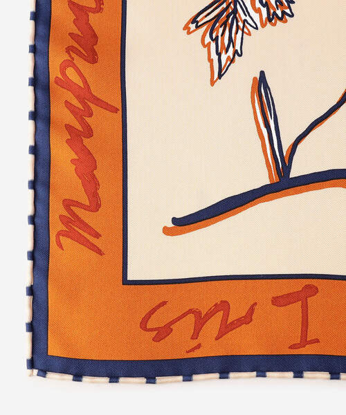 manipuri(マニプリ)の「manipuri | シルクスカーフ フローラ 65×65 WOMEN(バンダナ/スカーフ・レディース・オレンジ系その他/グリーン系その他・ONE)」の15枚目の写真