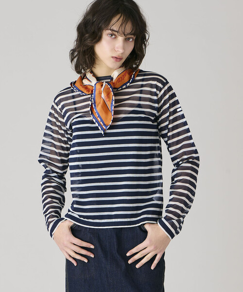 manipuri(マニプリ)の「manipuri | シルクスカーフ フローラ 65×65 WOMEN(バンダナ/スカーフ・レディース・オレンジ系その他/グリーン系その他・ONE)」の5枚目の写真