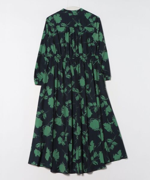 Jines（ジネス）の「単色プリント長袖ワンピース（ワンピース・レディース・グリーン/ベージュ/ネイビー・38）」の4枚目の写真