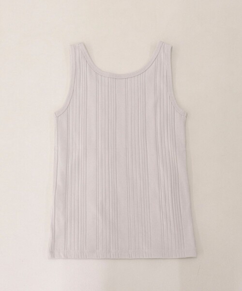 fredy emue(フレディエミュ)の「ランダムテレコタンクトップ(タンクトップ・レディース・オフホワイト/ブラック/グレイッシュベージュ/ライトグリーン/ブラウン・38)」の18枚目の写真