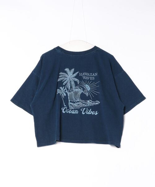 Kahiko(カヒコ)の「【Kahiko】SURF&Palms ケオキTシャツ(Tシャツ/カットソー・レディース・ネイビー/グレー/ライトブルー・FREE)」の9枚目の写真