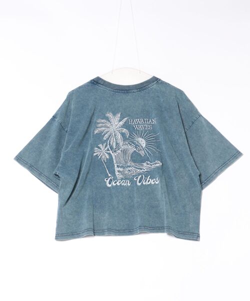 Kahiko(カヒコ)の「【Kahiko】SURF&Palms ケオキTシャツ(Tシャツ/カットソー・レディース・ネイビー/グレー/ライトブルー・FREE)」の10枚目の写真