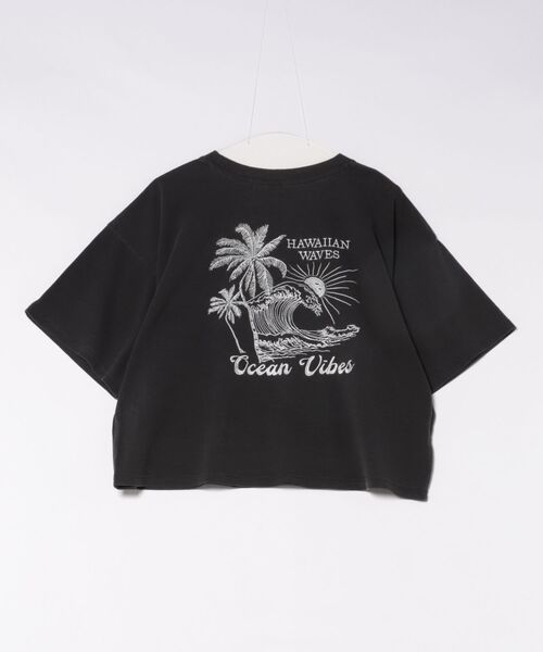 Kahiko(カヒコ)の「【Kahiko】SURF&Palms ケオキTシャツ(Tシャツ/カットソー・レディース・ネイビー/グレー/ライトブルー・FREE)」の11枚目の写真
