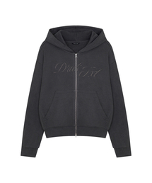 DRUNKTXT（ドランクテキスト）の「Hotfix Pigment Zip-Up Hoodie Charcoal（パーカー）」