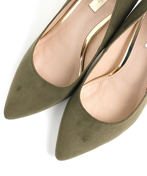 RANDA（ランダ）の「ポインテッドトゥハイヒールパンプス（パンプス・レディース・グレー/シルバー/ブラック/カーキ/ホワイト/ピンク/ゴールド・25.5/22/23/23.5/26.5/25/22.5/24/24.5/26）」の9枚目の写真