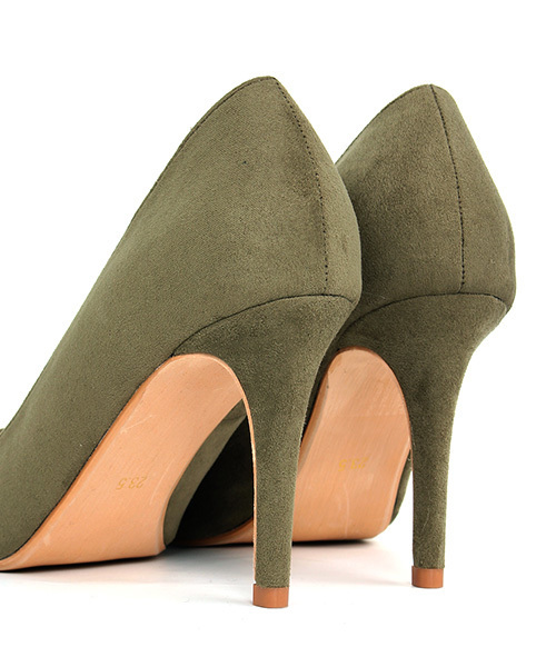 RANDA（ランダ）の「ポインテッドトゥハイヒールパンプス（パンプス・レディース・グレー/シルバー/ブラック/カーキ/ホワイト/ピンク/ゴールド・25.5/22/23/23.5/26.5/25/22.5/24/24.5/26）」の10枚目の写真