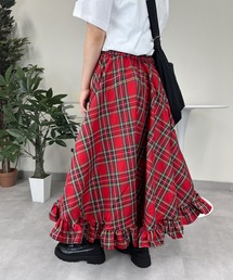 SS裾フリルロングスカート(se)