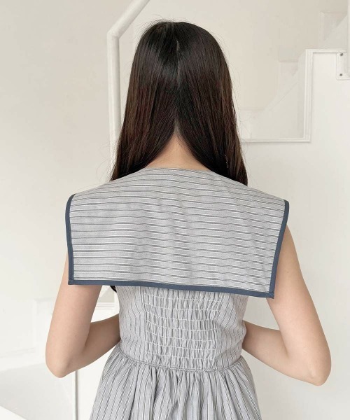 an another angelus（アンアナザーアンジェラス）の「ストライプ2wayマリンワンピース（ワンピース・レディース・グリーン/ブルー・FREE）」の10枚目の写真