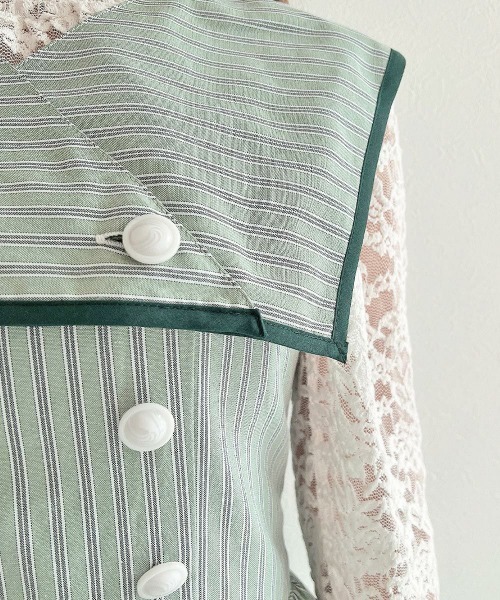 an another angelus（アンアナザーアンジェラス）の「ストライプ2wayマリンワンピース（ワンピース・レディース・グリーン/ブルー・FREE）」の21枚目の写真