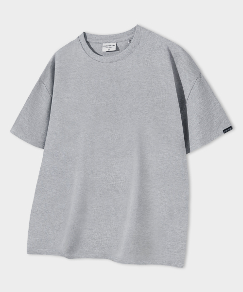 LEMAIN SECOND（リメインセカンド）の「クロップ無地オーバーサイズ半袖Tシャツ[メランジグレー]（Tシャツ/カットソー・レディース・その他・SMALL/MEDIUM/LARGE/X-LARGE）」の5枚目の写真