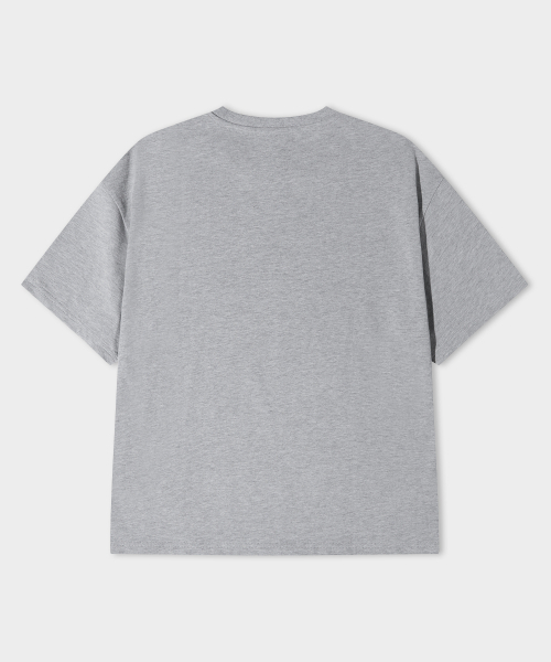 LEMAIN SECOND（リメインセカンド）の「クロップ無地オーバーサイズ半袖Tシャツ[メランジグレー]（Tシャツ/カットソー・レディース・その他・SMALL/MEDIUM/LARGE/X-LARGE）」の6枚目の写真