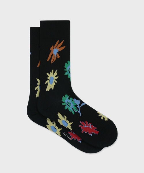Paul Smith(ポールスミス)の「“Desert Flower” ソックス【160632 CS】(ソックス/靴下・メンズ・ネイビー/ブラック・25-27)」の2枚目の写真