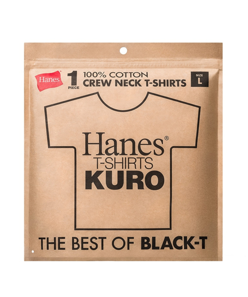 HANES(ヘインズ)の「HANES / ヘインズ T-SHIRTS KURO HM1-D202(Tシャツ/カットソー・メンズ・ブラック・MEDIUM/X-LARGE/LARGE)」の1枚目の写真