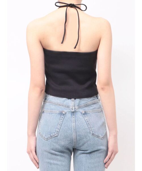 EMODA(エモダ)の「MINIMAL BARE TOP(Tシャツ/カットソー・レディース・ホワイト/その他/ブラック・FREE)」の7枚目の写真