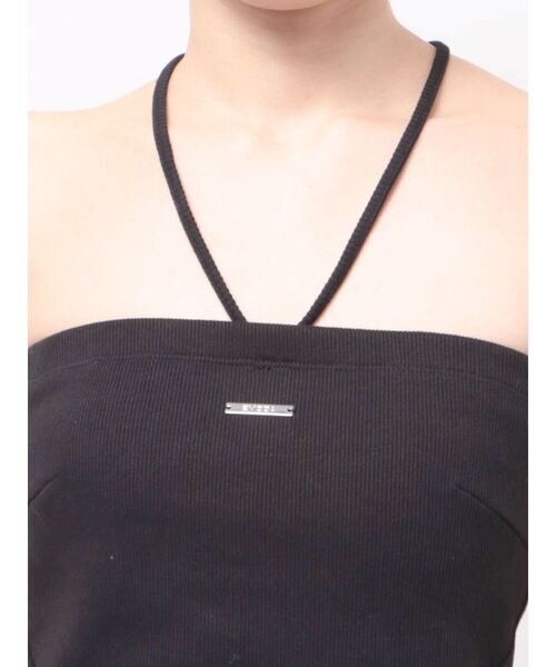 EMODA(エモダ)の「MINIMAL BARE TOP(Tシャツ/カットソー・レディース・ホワイト/その他/ブラック・FREE)」の8枚目の写真