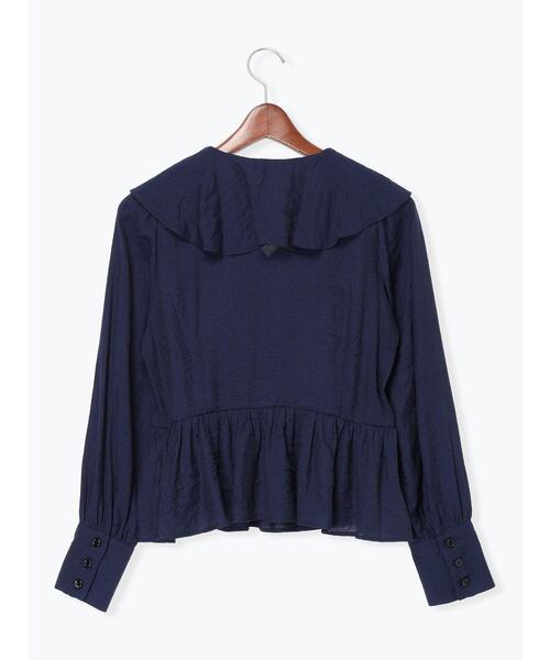 Te chichi(テチチ)の「ラッフルフリルペプラムブラウス(シャツ/ブラウス・レディース・ホワイト/サックスブルー/ネイビー・F)」の21枚目の写真