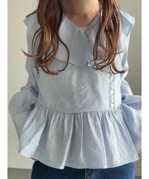 Te chichi（テチチ）の「ラッフルフリルペプラムブラウス（シャツ/ブラウス）」