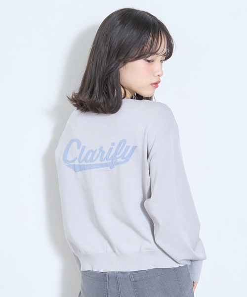 LOVETOXIC(ラブトキシック)の「【UV/洗える】バックロゴカーディガン(カーディガン/ボレロ・キッズ・グレー/オフホワイト/イエロー・L:160cm/S:140cm/M:150cm)」の10枚目の写真