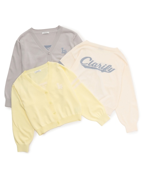 LOVETOXIC(ラブトキシック)の「【UV/洗える】バックロゴカーディガン(カーディガン/ボレロ・キッズ・グレー/オフホワイト/イエロー・L:160cm/S:140cm/M:150cm)」の13枚目の写真