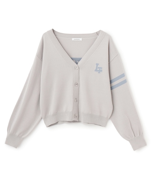 LOVETOXIC(ラブトキシック)の「【UV/洗える】バックロゴカーディガン(カーディガン/ボレロ・キッズ・グレー/オフホワイト/イエロー・L:160cm/S:140cm/M:150cm)」の16枚目の写真