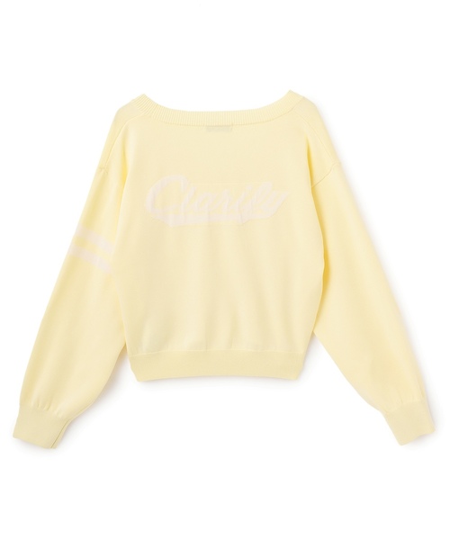 LOVETOXIC(ラブトキシック)の「【UV/洗える】バックロゴカーディガン(カーディガン/ボレロ・キッズ・グレー/オフホワイト/イエロー・L:160cm/S:140cm/M:150cm)」の19枚目の写真