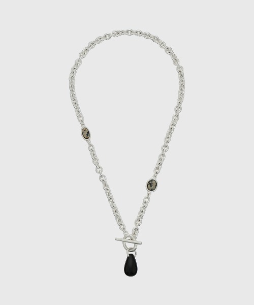 CREDONA（クレドナ）の「STONE CHAIN NECKLACE/ストーンチェーンネックレス（ネックレス・レディース・シルバー・FREE）」の7枚目の写真