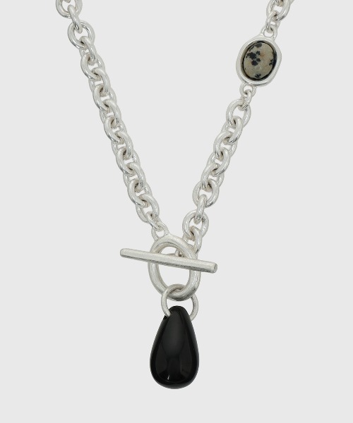 CREDONA（クレドナ）の「STONE CHAIN NECKLACE/ストーンチェーンネックレス（ネックレス・レディース・シルバー・FREE）」の8枚目の写真