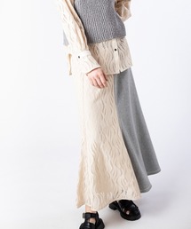 OSMOSIS（オズモーシス）の「レース切替マーメイドスカート（スカート）」