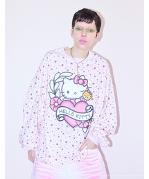Little sunny bite（リトルサニーバイト）の「【8】【it】【Little sunny bite】hello kitty x little sunny bite star print long tee（Tシャツ/カットソー）」