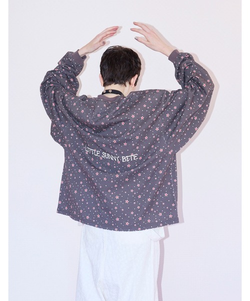 Little sunny bite（リトルサニーバイト）の「【8】【it】【Little sunny bite】hello kitty x little sunny bite star print long tee（Tシャツ/カットソー・レディース・ピンク/ホワイト/ブラック・MEDIUM/SMALL）」の17枚目の写真