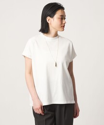 コットン ハイネック フレンチスリーブTシャツ <A DAY IN THE LIFE>