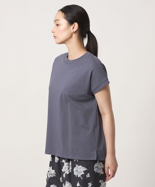 A DAY IN THE LIFE UNITED ARROWS(アデイインザライフユナイテッドアローズ)の「コットン ハイネック フレンチスリーブTシャツ <A DAY IN THE LIFE>(Tシャツ/カットソー・レディース・オフホワイト/ナチュラル/その他1/ロイヤルブルー/ダークブラウン/ピンク・M/S)」の16枚目の写真