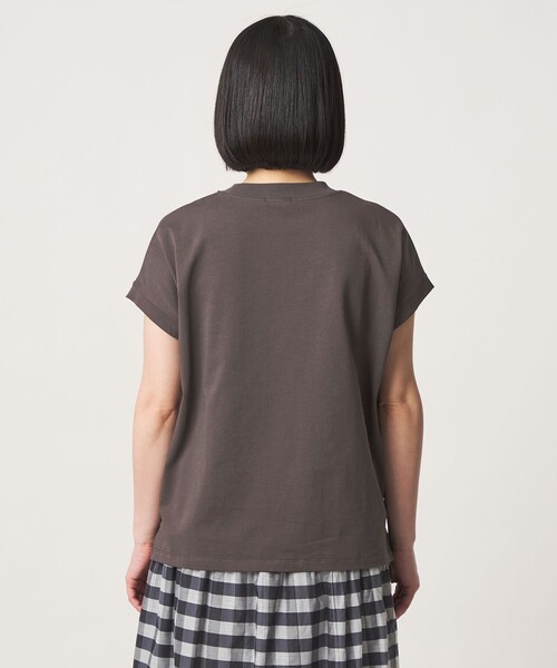 A DAY IN THE LIFE UNITED ARROWS(アデイインザライフユナイテッドアローズ)の「コットン ハイネック フレンチスリーブTシャツ <A DAY IN THE LIFE>(Tシャツ/カットソー・レディース・オフホワイト/ナチュラル/その他1/ロイヤルブルー/ダークブラウン/ピンク・M/S)」の22枚目の写真