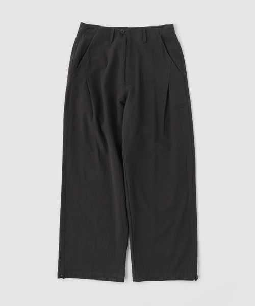 SAN SAN GEAR(サンサンギア)の「SAN SAN GEAR / サンサンギア WEAVE TAPED PANTS(スラックス・メンズ・ブラック/チャコールグレー・2/1)」の2枚目の写真