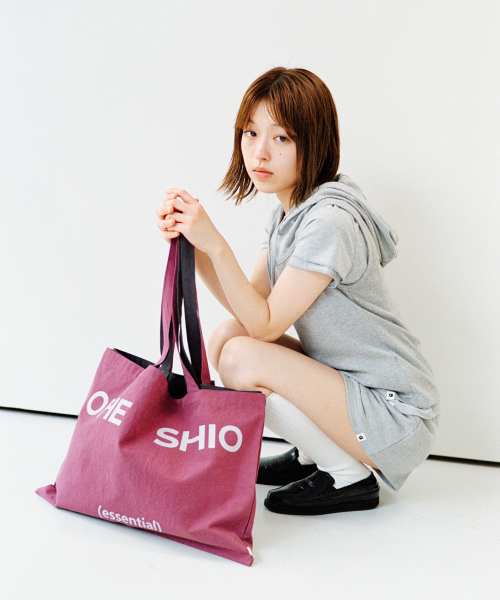 OHESHIO(オヘシオ)の「HOODED LAYERED CAP SLEEVE T-SHIRT, MELANGE(パーカー・レディース・その他・FREE)」の2枚目の写真