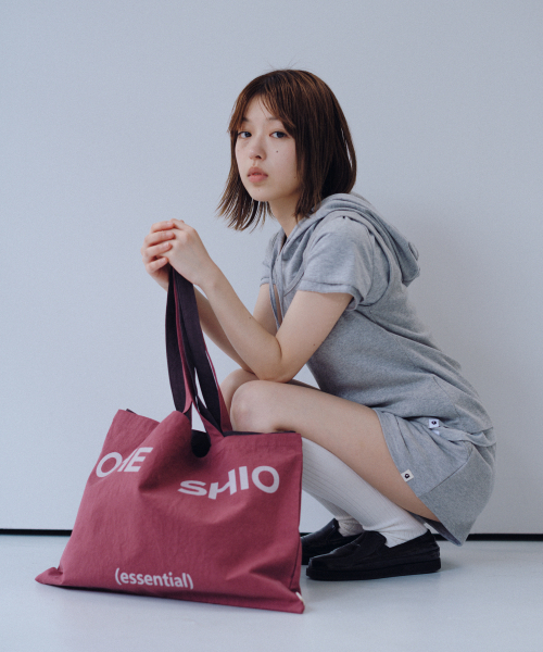 OHESHIO(オヘシオ)の「HOODED LAYERED CAP SLEEVE T-SHIRT, MELANGE(パーカー・レディース・その他・FREE)」の5枚目の写真